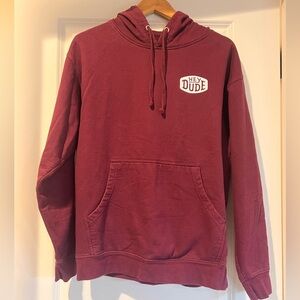 Hey Dude Maroon Pullover Hoodie with Front Pocket